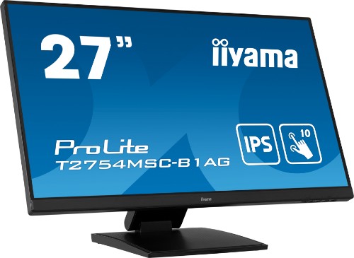 iiyama ProLite T2754MSC-B1AG computer monitor 68.6 cm (27") 1920 x 1080 pixels Full HD LED Touchscreen Multi-user Black