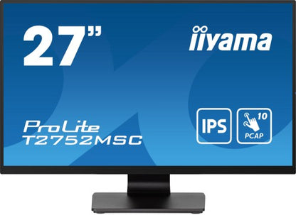 iiyama ProLite T2752MSC-B1 computer monitor 68.6 cm (27") 1920 x 1080 pixels Full HD LED Touchscreen Black