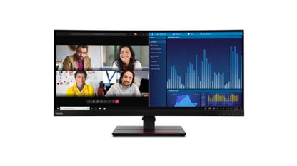 Lenovo ThinkVision P34w-20 computer monitor 86.7 cm (34.1") 3440 x 1440 pixels Wide Quad HD LED Black