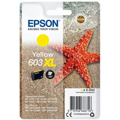 Epson C13T03A44010/603XL Ink cartridge yellow high-capacity, 350 pages 4ml for Epson XP 2100