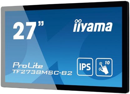 iiyama ProLite TF2738MSC-B2 computer monitor 68.6 cm (27") 1920 x 1080 pixels Full HD LED Touchscreen Multi-user Black