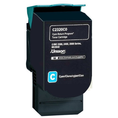 Lexmark C242XC0 Toner-kit cyan extra High-Capacity return program, 3.5K pages ISO/IEC 19752 for Lexmark C 2425/2535