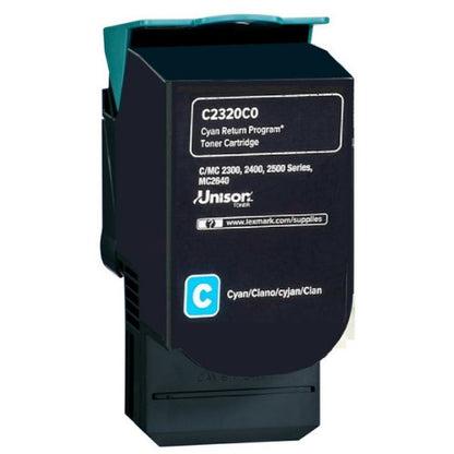 Lexmark C242XC0 Toner-kit cyan extra High-Capacity return program, 3.5K pages ISO/IEC 19752 for Lexmark C 2425/2535