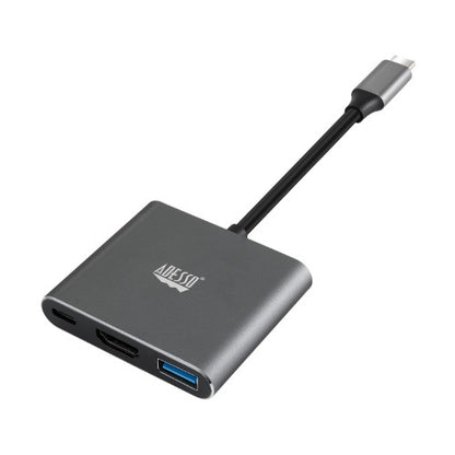Adesso AUH-4010 notebook dock/port replicator USB 3.2 Gen 1 (3.1 Gen 1) Type-C Grey