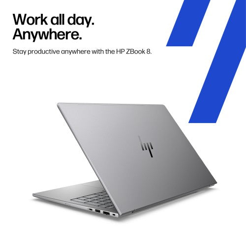 HP ZBook 8 G1i Data Science Intel Core Ultra 7 255H Mobile workstation 35.6 cm (14") WUXGA 32 GB DDR5-SDRAM 1 TB SSD NVIDIA RTX 500 Ada Wi-Fi 7 (802.11be) Windows 11 Pro AI Workstation, AI PC Silver