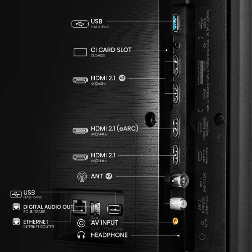 Hisense 65U7NQTUK TV 165.1 cm (65") 4K Ultra HD Smart TV Wi-Fi Black 1500 cd/m²