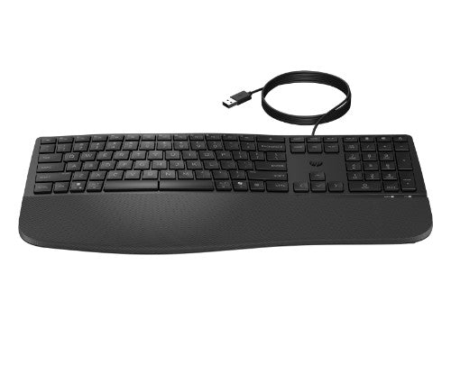 HP 485 CFT WD KBD keyboard Office USB Black