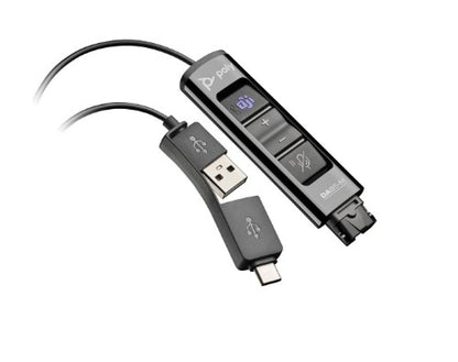 HP Poly DA85-M USB to QD Black Adapter TAA