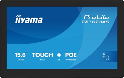 iiyama TW1623AS-B3P computer monitor 39.6 cm (15.6") 1920 x 1080 pixels Full HD LED Touchscreen Black