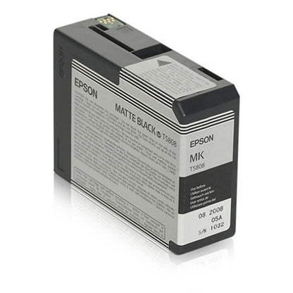 Epson C13T58080N/T5808 Ink cartridge black matt 80ml for Epson Stylus Pro 3800/3880