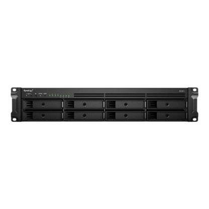 Synology RackStation RS1221RP+ NAS Rack (2U) Ryzen Embedded V1500B 4 GB DDR4 128 TB HDD Aluminium, Black