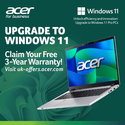 Acer TravelMate P2 (TMP214-56) Intel Core 7 150U, 16GB, 512GB SSD, 14" WUXGA, Win11Pro Notebook