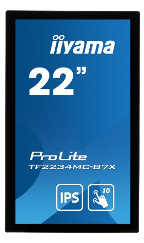 iiyama ProLite TF2234MC-B7X computer monitor 54.6 cm (21.5") 1920 x 1080 pixels Full HD LED Touchscreen Multi-user Black