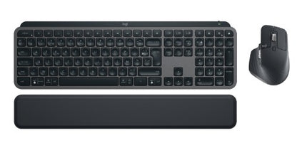 Logitech Master MX Keys Combo for Bussiness keyboard Mouse included Office RF Wireless + Bluetooth AZERTY French Graphite