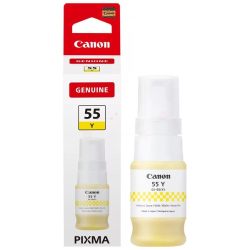 Canon 6291C001/GI-55Y Ink bottle yellow, 3K pages ISO/IEC 19752 40ml for Canon Maxify GX 1050