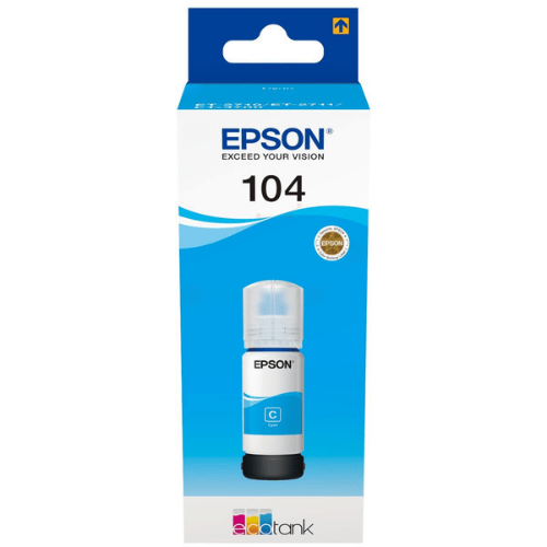 Epson C13T00P240/104 Ink bottle cyan, 7.5K pages 65ml for Epson ET-2810/2830/4700
