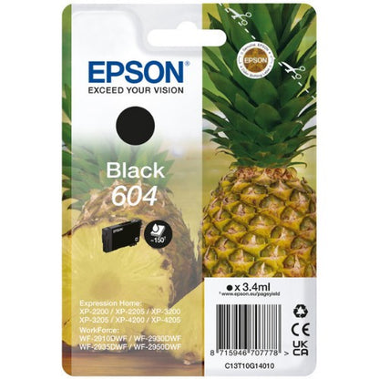 Epson C13T10G14010/604 Ink cartridge black, 150 pages 3,4ml for Epson XP-2200