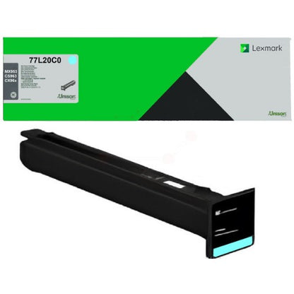 Lexmark 77L20C0 Toner-kit cyan return program, 12K pages ISO/IEC 19752 for Lexmark CS 963/CX 833