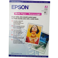 Epson Matte Paper Heavy Weight, DIN A3, 167g/m², 50 Sheets
