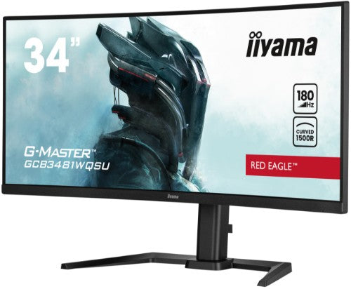 iiyama G-MASTER GCB3481WQSU-B1 computer monitor 86.4 cm (34") 3440 x 1440 pixels UltraWide Quad HD LCD Black