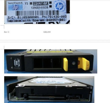 HP 840457-001-RFB internal hard drive 2.5" 1.2 TB SAS