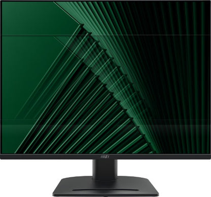 MSI PRO MP275PG 27 Inch Monitor, FHD (1920 x 1080), 100Hz, IPS, 1ms, 1x HDMI 1.4b, 1x DP 1.2a output, 1x D-Sub(VGA), Built-in Speakers, Anti-Glare, Anti-Flicker, Less Blue light, TÜV Certified, VESA, Kensington, 4-way adjustable stand, Black