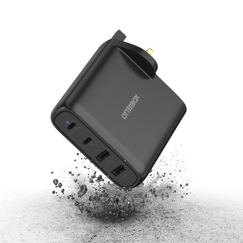 OtterBox Standard UK Wall Charger 100W - 2X USB-C + 2X USB-A USB-PD