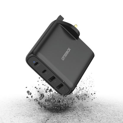 OtterBox Standard UK Wall Charger 100W - 2X USB-C + 2X USB-A USB-PD
