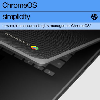 HP Fortis G1i 14 Chromebook Intel® N N150 35.6 cm (14") HD 4 GB LPDDR5-SDRAM 32 GB eMMC Wi-Fi 6 (802.11ax) ChromeOS Black