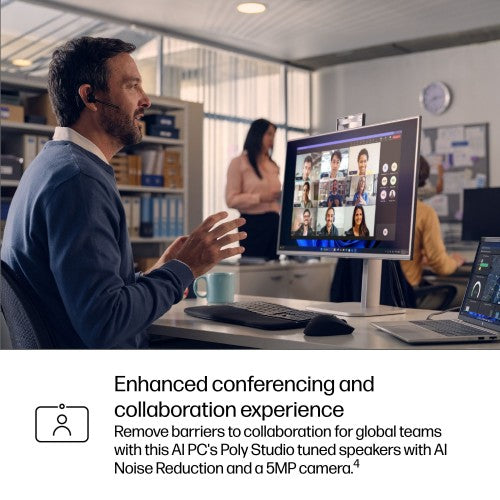 HP EliteBook 6 G1i Intel Core Ultra 7 255U Laptop 33.8 cm (13.3") Touchscreen WUXGA 32 GB DDR5-SDRAM 512 GB SSD Wi-Fi 7 (802.11be) Windows 11 Pro AI PC Silver