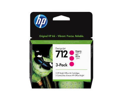 HP 3ED78A/712 Ink cartridge magenta multi pack 29ml Pack=3 for HP DesignJet T 200