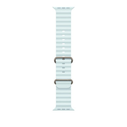 Apple 49mm Ice Blue Ocean Band - Natural Titanium Finish