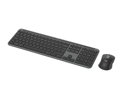 Logitech 920-012490 keyboard Mouse included Office RF Wireless + Bluetooth QWERTY US International Graphite