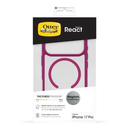 OtterBox React MagSafe Series for Apple iPhone 17 Pro, Rose Crystal