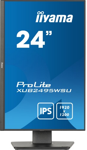 iiyama ProLite XUB2495WSU-B7 computer monitor 61.2 cm (24.1") 1920 x 1200 pixels WUXGA LED Black