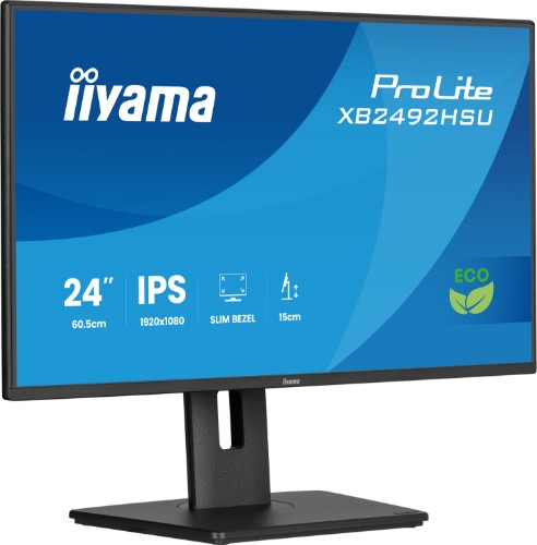 iiyama ProLite XB2492HSU-B1 computer monitor 61 cm (24") 1920 x 1080 pixels Full HD LED Black
