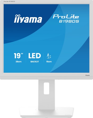 iiyama ProLite B1980S-W1 computer monitor 48.3 cm (19") 1280 x 1024 pixels SVGA LED White