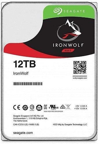 Seagate NAS HDD IronWolf internal hard drive 12 TB 7200 RPM 256 MB 3.5" Serial ATA III