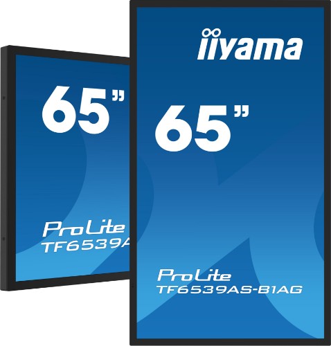 iiyama TF6539AS-B1AG computer monitor 163.8 cm (64.5") 3840 x 2160 pixels 4K Ultra HD LED Touchscreen Black