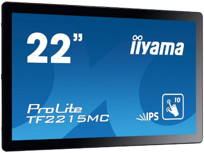 iiyama ProLite TF2215MC-B2 computer monitor 54.6 cm (21.5") 1920 x 1080 pixels Full HD LED Touchscreen Multi-user Black