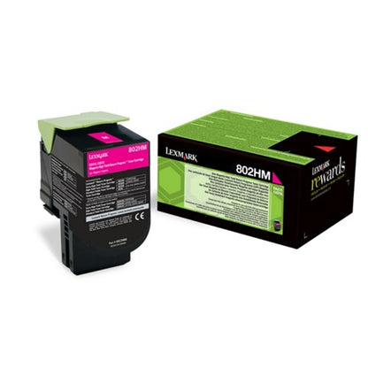 Lexmark 80C2HME/802HM Toner-kit magenta return program Project, 3K pages ISO/IEC 19798 for Lexmark CX 410/510