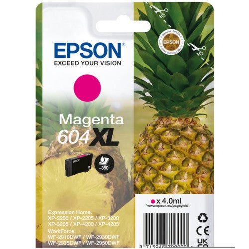 Epson C13T10H34010/604XL Ink cartridge magenta high-capacity, 350 pages 4ml for Epson XP-2200