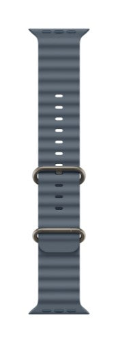 Apple Natural Titanium Finish Band Blue Fluoroelastomer, Titanium