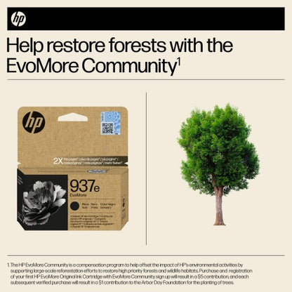 HP 4S6W9NE/937E Printhead cartridge black Evomore, 2.5K pages ISO/IEC 19752 for HP OJ Pro 9100/e