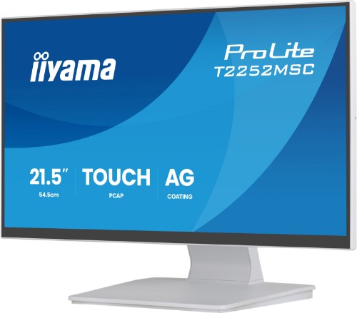iiyama ProLite T2252MSC-W2AG computer monitor 54.5 cm (21.4") 1920 x 1080 pixels Full HD LCD Touchscreen White