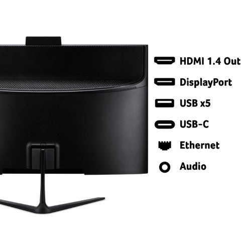 Acer Aspire C24-B All-in-One Desktop - Intel N150, 8GB, 256GB SSD, Integrated Graphics, 23.8" Full HD, Windows 11, Black