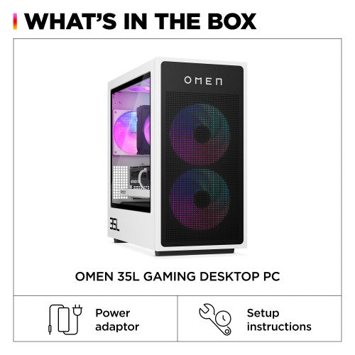 HP OMEN 35L GT16-0034na Intel Core Ultra 7 265K 32 GB DDR5-SDRAM 2 TB HDD+SSD NVIDIA GeForce RTX 5080 Windows 11 Home Tower PC AI PC Black